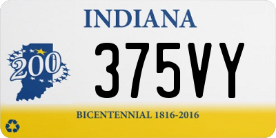 IN license plate 375VY