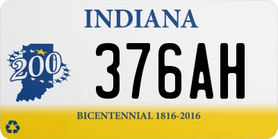 IN license plate 376AH