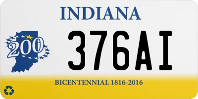 IN license plate 376AI