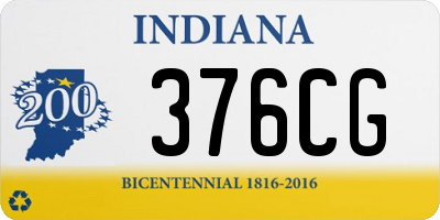 IN license plate 376CG