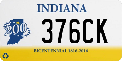 IN license plate 376CK