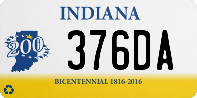 IN license plate 376DA