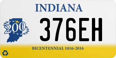 IN license plate 376EH