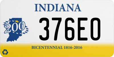 IN license plate 376EO