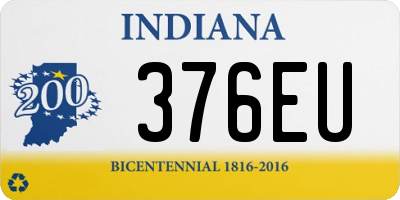 IN license plate 376EU