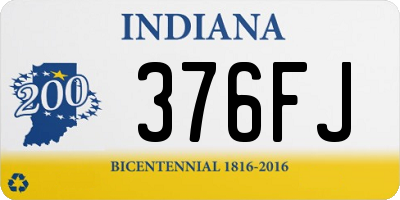 IN license plate 376FJ