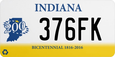 IN license plate 376FK