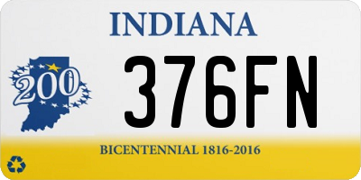 IN license plate 376FN