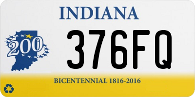 IN license plate 376FQ