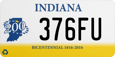 IN license plate 376FU