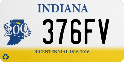 IN license plate 376FV