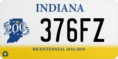 IN license plate 376FZ