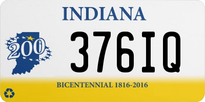 IN license plate 376IQ