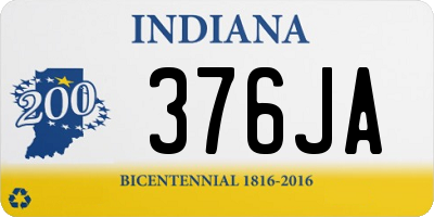 IN license plate 376JA