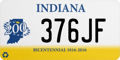 IN license plate 376JF