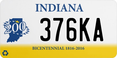 IN license plate 376KA