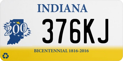 IN license plate 376KJ