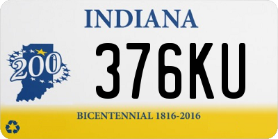 IN license plate 376KU