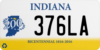 IN license plate 376LA