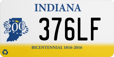 IN license plate 376LF