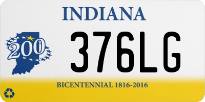 IN license plate 376LG