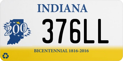 IN license plate 376LL