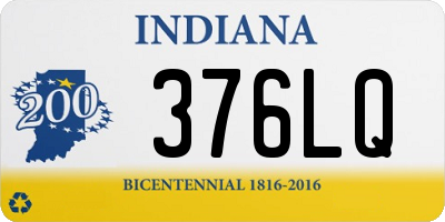 IN license plate 376LQ