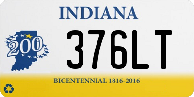 IN license plate 376LT