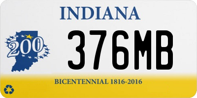 IN license plate 376MB