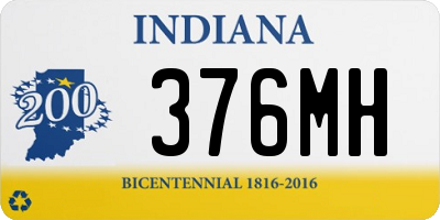 IN license plate 376MH