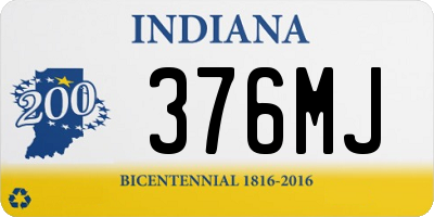IN license plate 376MJ