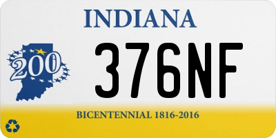 IN license plate 376NF