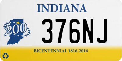 IN license plate 376NJ