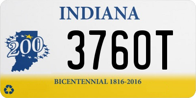 IN license plate 376OT