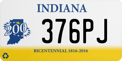 IN license plate 376PJ