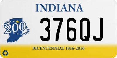 IN license plate 376QJ