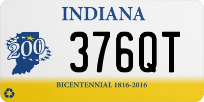 IN license plate 376QT