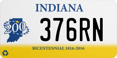 IN license plate 376RN