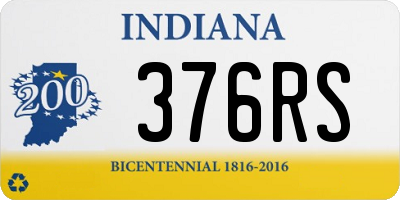 IN license plate 376RS