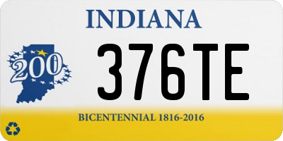 IN license plate 376TE