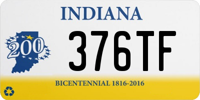 IN license plate 376TF