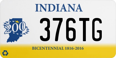 IN license plate 376TG