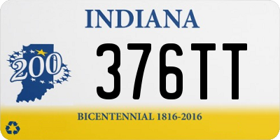 IN license plate 376TT