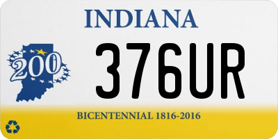 IN license plate 376UR