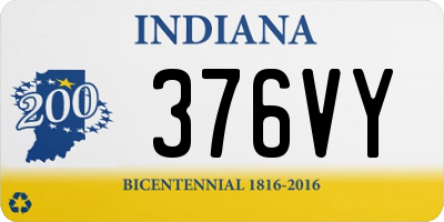 IN license plate 376VY