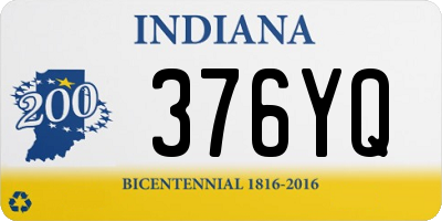 IN license plate 376YQ