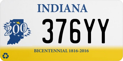 IN license plate 376YY