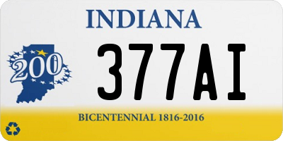 IN license plate 377AI