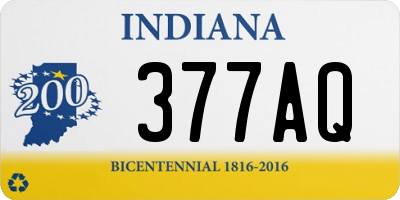 IN license plate 377AQ