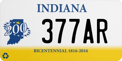 IN license plate 377AR